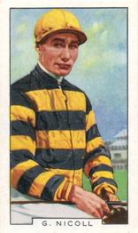 1936 Gallaher Famous Jockeys #13 George Nicoll Front
